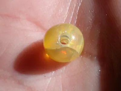 1.55 Ct. Round Cut Mexican Cantera Fire Opal Bead. • $45