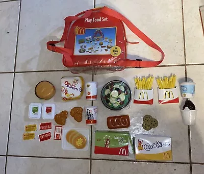 Mcdonalds Play Food Set 2001 Ronald Mcdonald Backpack • $80