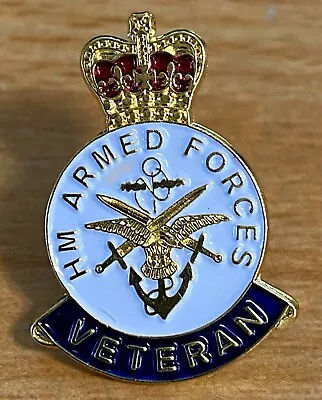 Veterans Pin Badge Armed Forces Military Royal Navy Badges RAF Royal Air Force • £4.59