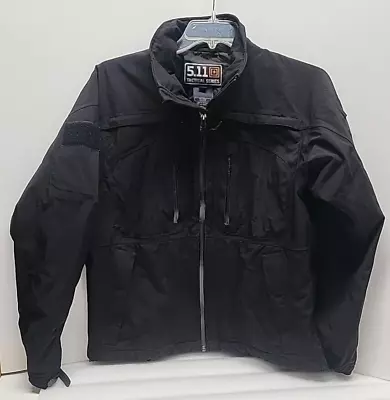 511 Tactical  Series Jacket Coat Medium Black Nylon Lined Side Zip Weatherproof • $29.99