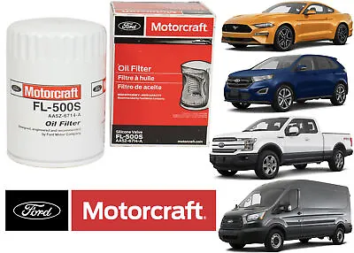 Genuine OEM Ford Motorcraft FL-500S Replacement Oil Filter New Free Shipping USA • $18.99