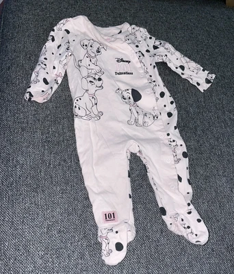 £1.50 • Buy 6-9 Months Baby Girls Disney 101 Dalmatians Sleepsuit / Babygrow / Pyjamas 