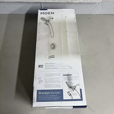 Moen 82611SRN Brecklyn Shower Faucet With Magnetix Rainshower Combo - Brushed... • $99