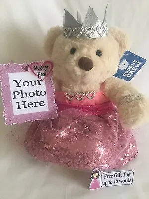 £22.99 • Buy Bridesmaid Flower Girl Gift  Personalised Teddy Bear With Heart Message & Photo