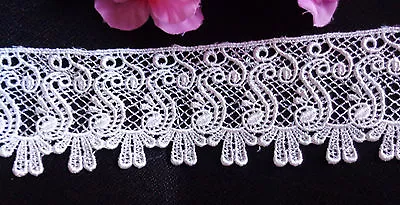 Venise Lace 2+1/2 Inch Wide Ivory Color  Selling By The Yard • $2.99