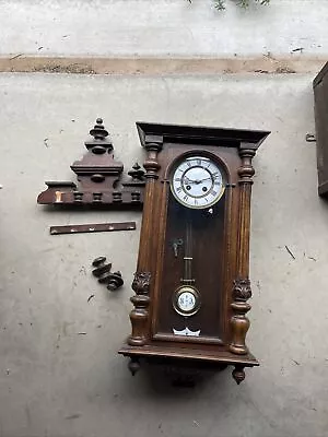 Vintage Antique Wall Clock (FM W/eagle Logo) Regulator For Restore • $140