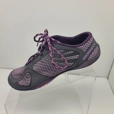 Merrell Barefoot Pace Glove J48084 Lace Up Purple Sneaker Shoes Womens Size 6 • $31.99