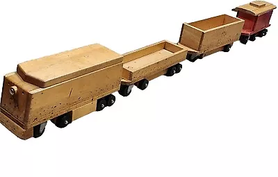 4 Pc Vintage Wood TOY TRAIN SET Community Playthings - Needs Repairs • $79.99