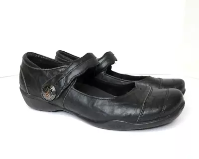 Taos Applause Women's Black Leather Mary Jane Comfort Shoes W12673 - Size 8.5 • $23.99