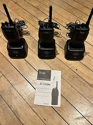 ICOM IC-F22SR  FM Transceiver X3 (Walkie Talkies) • £40