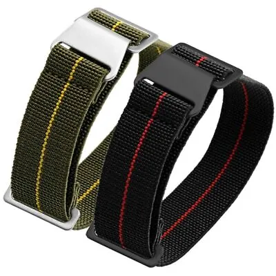 Elastic Nylon Watch Band Universal Replacement Strap Belt 20mm-22mm Wristband • $9