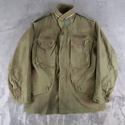 Vintage 60s US Army M-65 Cold Weather Field Coat Jacket Size S Short Small USA • $34.44