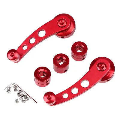 Universal Red Car Billet Aluminum Window Crank Handle Winder Truck Pickup Door • $34.25