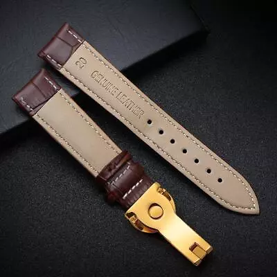 Watch Band Replacement Leather Wrist Strap Deployment Buckle For Patek Watches • $27