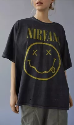 Urban Outfitters Nirvana Destroyed T-shirt Sz O/S • $20