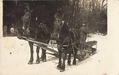 NW RPPC Michigan LOGGING CREWS Cadillac North To Walloon Lake Lumber Camps!!! 1 • $16.99