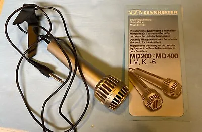 1985 Vintage Sennheiser Md200 Dynamic Omni Microphone/box/cable • $200