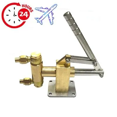 Brass Steam Engine Boiler Hand Feed Pump M8 Live Durable Quality Equipment Kit • $125.59