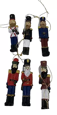 Toy Soldier Christmas Tree Ornaments Miniature 2.5  Tall Lot Of 6 Resin • $9.99