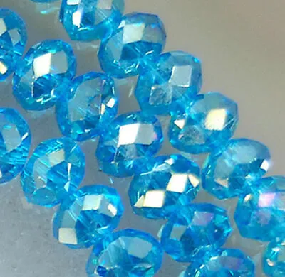 Wholesale 24 Color Crystal Faceted Abacus Loose Beads 3*4mm 4*6mm 6*8mm • £1.19
