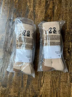 Lot Of 2 Packs Of Nike Jordan Essentials Neutral Crew Socks Large • $28