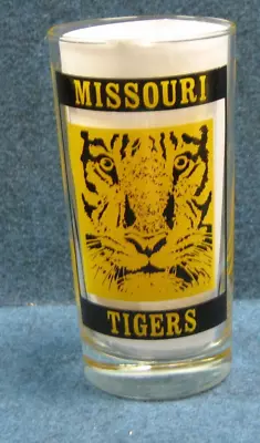 1985 Mizzou Tigers Drink Glass University Of Missouri Schedule On Glass MFA Oil • $19.95