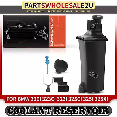 Radiator Coolant Overflow Expansion Tank Bottle Reservoir W/ Sensor For BMW E46 • $29.99