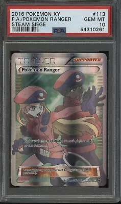 2016 Pokemon XY Steam Siege #113 FA Pokemon Ranger PSA 10 GEM MINT • $5.50