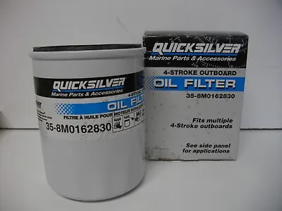 Mercury Marine Quicksilver 35-8M0162830 Outboard Oil Filter OEM 4 Stroke • $17.99