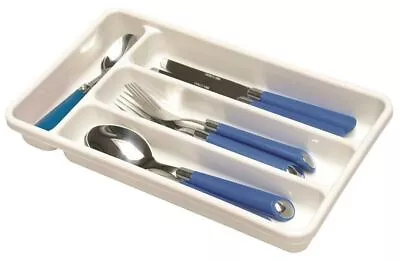 Camp4 White 4 Position Cutlery Tray - Ideal For Caravans & Motorhomes! • £10.10