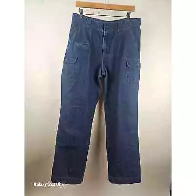 Cabellas Sz 12 Women Cargo Jeans Baggy 100% Cotton • $25