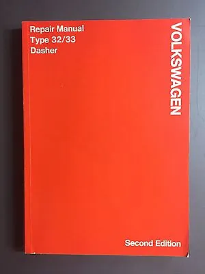 1970 Volkswagen Dasher Type 32/33 Repair Manual 2nd Edition RARE!! Awesome L@@K • $29.95