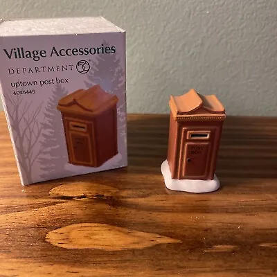 Department 56 Uptown Post Box Christmas Village House Accessory 4025445 • $8