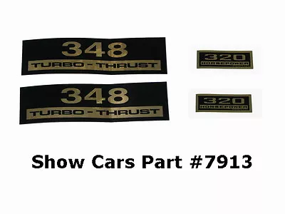 Valve Cover Decals Kit 61605958chevy Chevrolet Impala Belair 348 320hp • $27.32