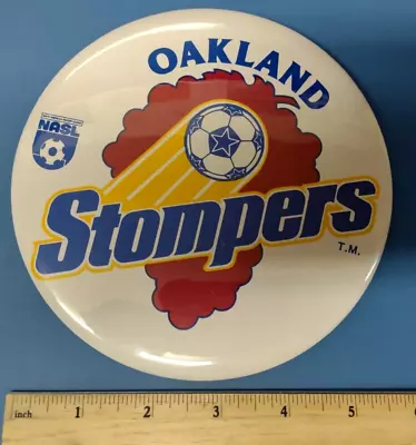 Vintage NASL Soccer Pinback Button Rare 6  Oakland Stompers • $24