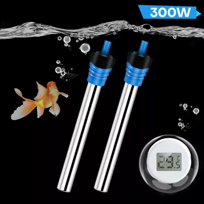 300W Auto Aquarium Heater Adjustable Submersible Fish Tank Water Heating  • $13.29