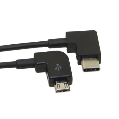 90° Angle Type C USB 3.1 To Micro USB Sync Charge OTG Charger Cable Adapter  • $1.79