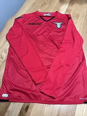 Lazio Red Football Shirt  Size Medium  Long Sleeved  SS Lazio • £17