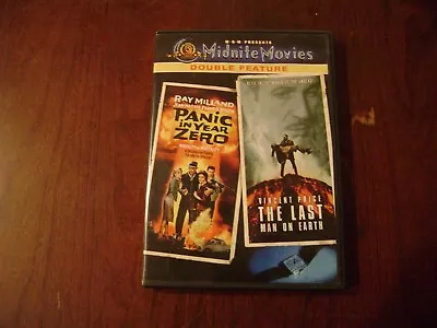 Panic In Year Zero / Last Man On Earth (DVD 2005) Midnite Movies Double Feature • $7.99