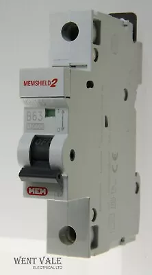 MEM Memshield 2 - MBH163 - 63a Type B Single Pole MCB Unused • £30.30