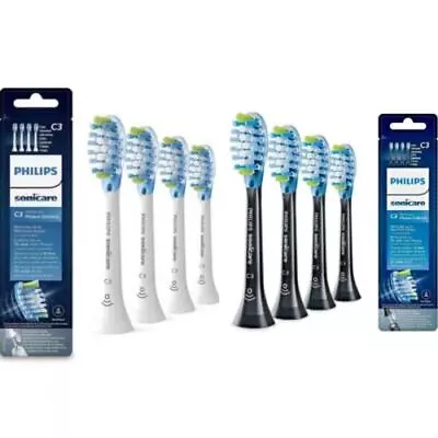 4 Pack Philips Sonicare C3 Premium Defence Sonic Toothbrush Heads White Black AU • $23.99