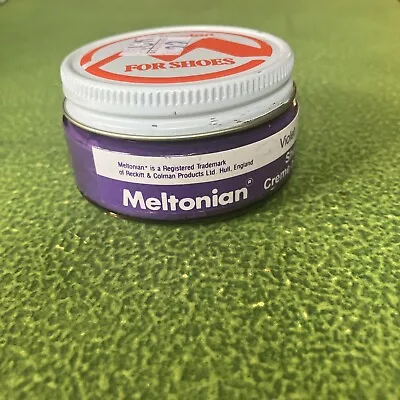 Vintage Meltonian VIOLET Purple 161 Boot & Shoe CREAM POLISH Conditioner • $39.99