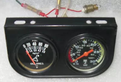 Vintage Vacuum Oil Gauge Rat Rod Gasser Hot Rod Race Car Tractor Boat Untested • $43.66