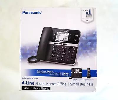 Panasonic KX-TGW420 B Expandable Base Station 4-Line Office Business Phone NOB • $39.95