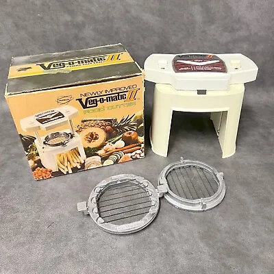 Veg-O-Matic 2 (II) Food Processor Chopper Popeil Brothers W/ Box 2 Blades VTG • $39.99