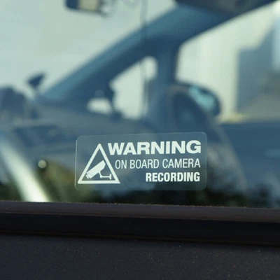 Warning On Board Camera Recording Car SUV Window Vinyl Decal Sticker Accessories • $3.05