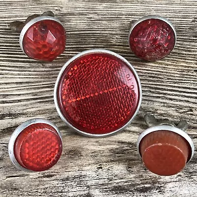 Vintage Bicycle Motorcycle Red Reflectors Charles Gulotta & More • $19.99