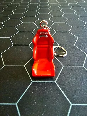 Red Jdm Bride Racing Bucket Seat Keychain Keyring * • $15