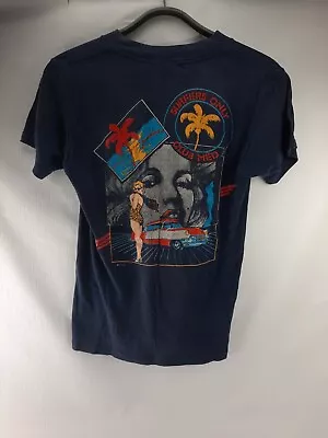 Vintage Surfers Only Club Med Marilyn Monroe Shirt Size XS Blue Single Stitch • $29.99