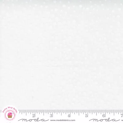 Moda TOO CUTE TO SPOOK 22426 21 White On White Dots ME & MY SISTER Quilt Fabric • $6.15